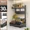 3Tier Kitchen Spice Management System Industrial HighLoad Countertop Cabinet Storage Rack 7