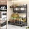 3Tier Kitchen Spice Management System Industrial HighLoad Countertop Cabinet Storage Rack 9