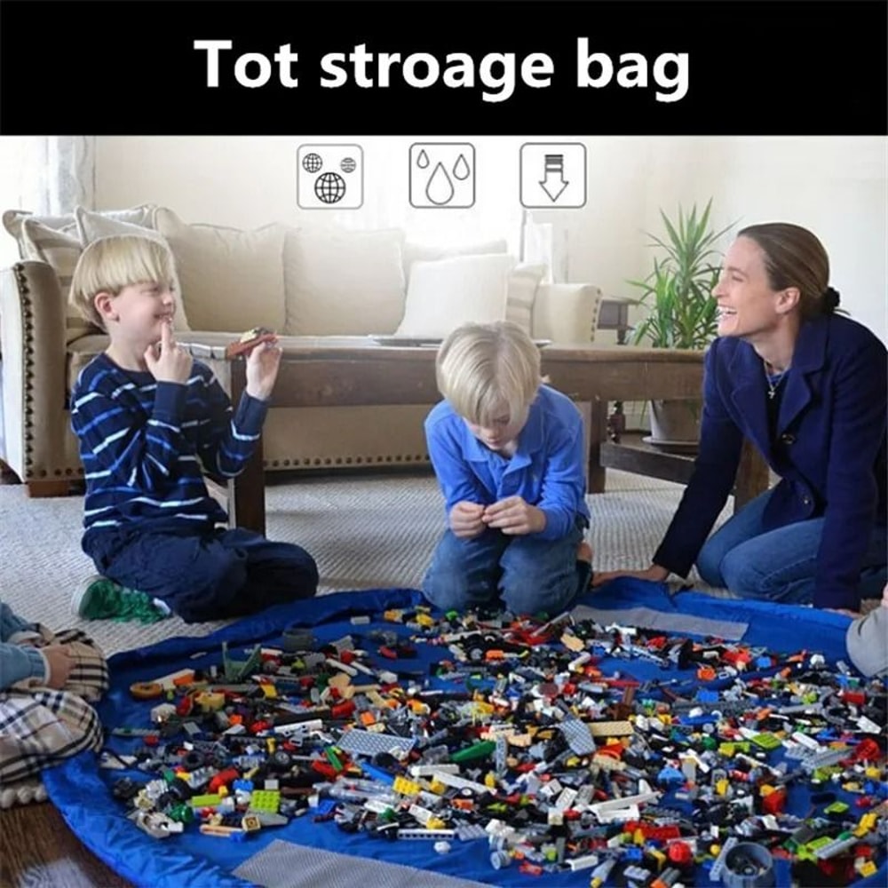 HighCapacity PlayMat Toy Management System RapidCleanup Drawstring Storage Pad For Building Block 2