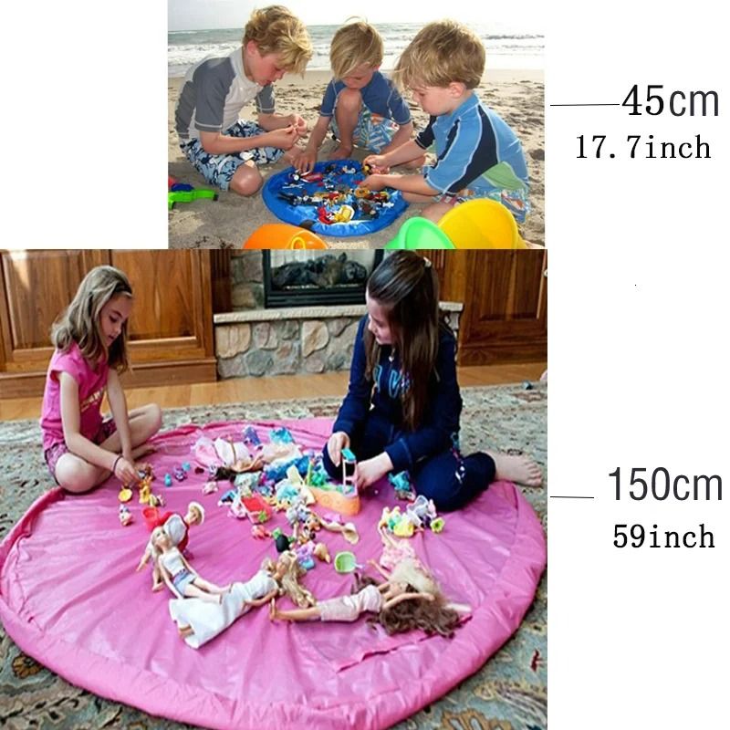 HighCapacity PlayMat Toy Management System RapidCleanup Drawstring Storage Pad For Building Block 4