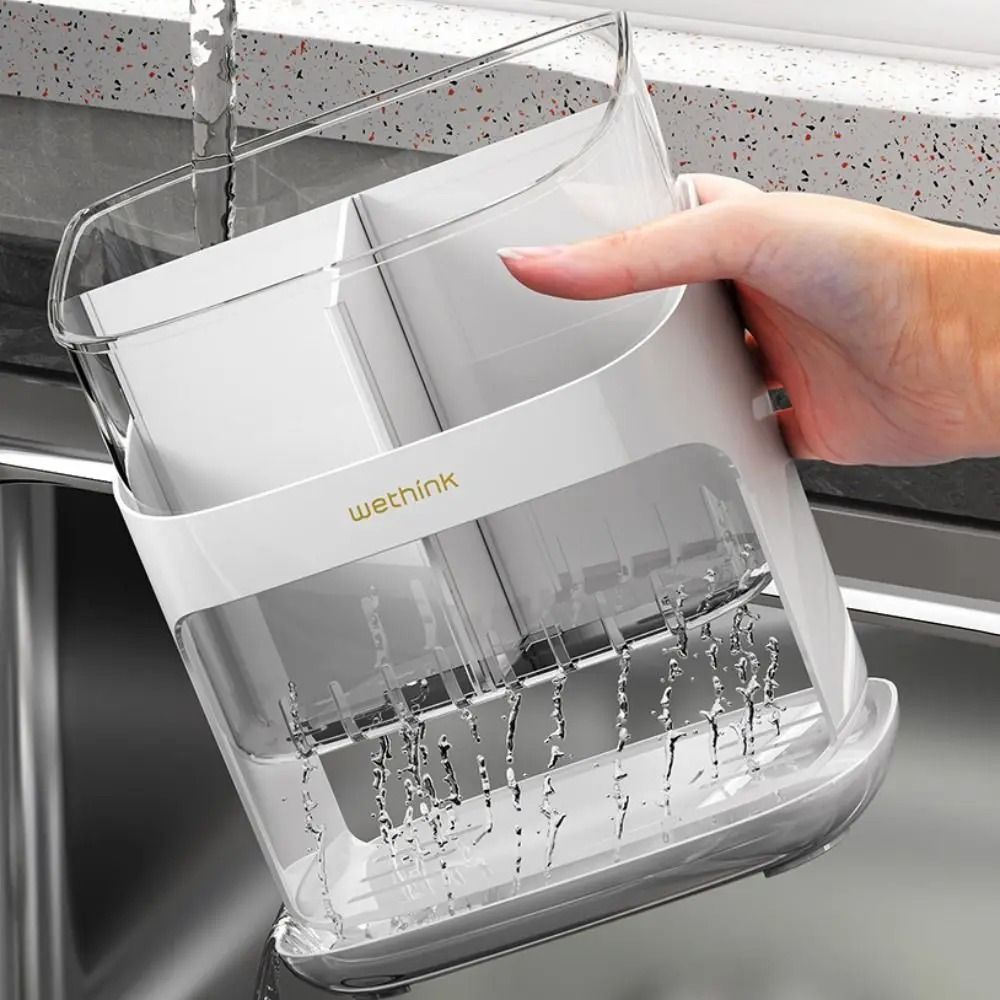 HighCapacity Tableware Management System Detachable MultiZone Drainage Caddy For Kitchen Cutlery 1