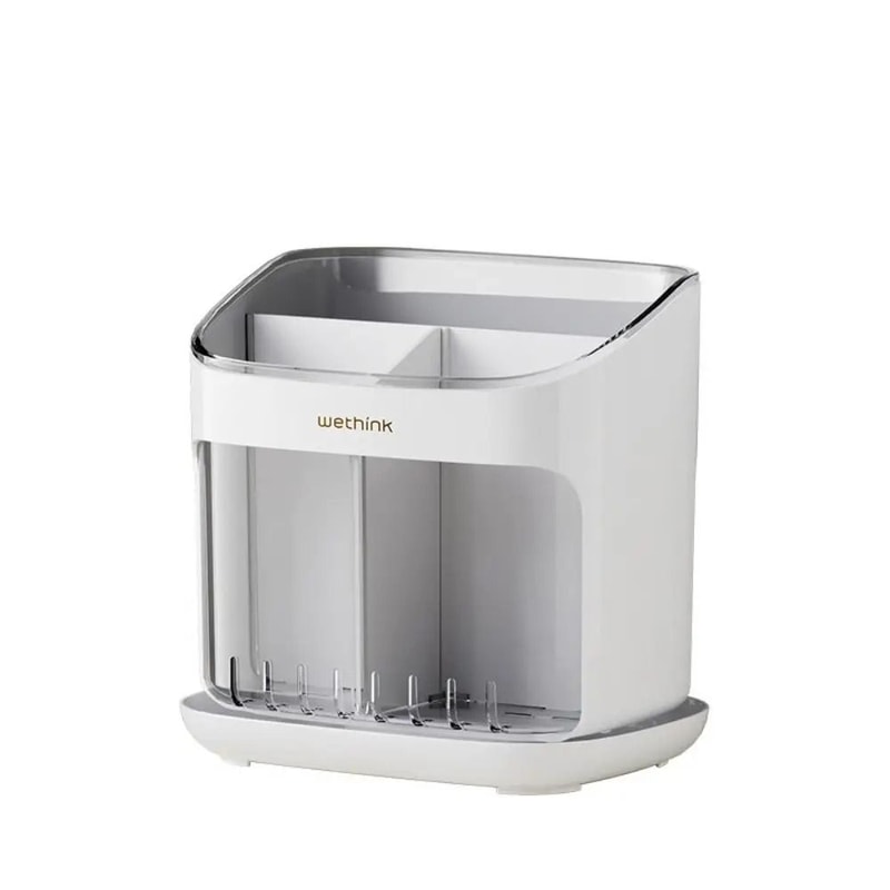 HighCapacity Tableware Management System Detachable MultiZone Drainage Caddy For Kitchen Cutlery 6