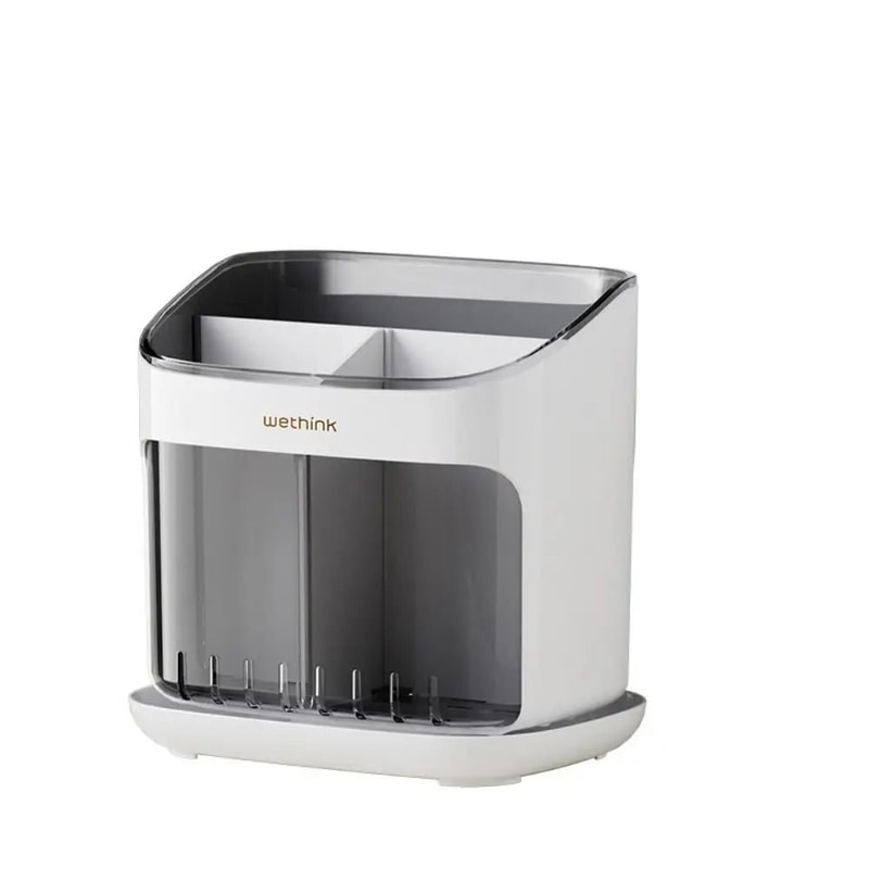 HighCapacity Tableware Management System Detachable MultiZone Drainage Caddy For Kitchen Cutlery 7