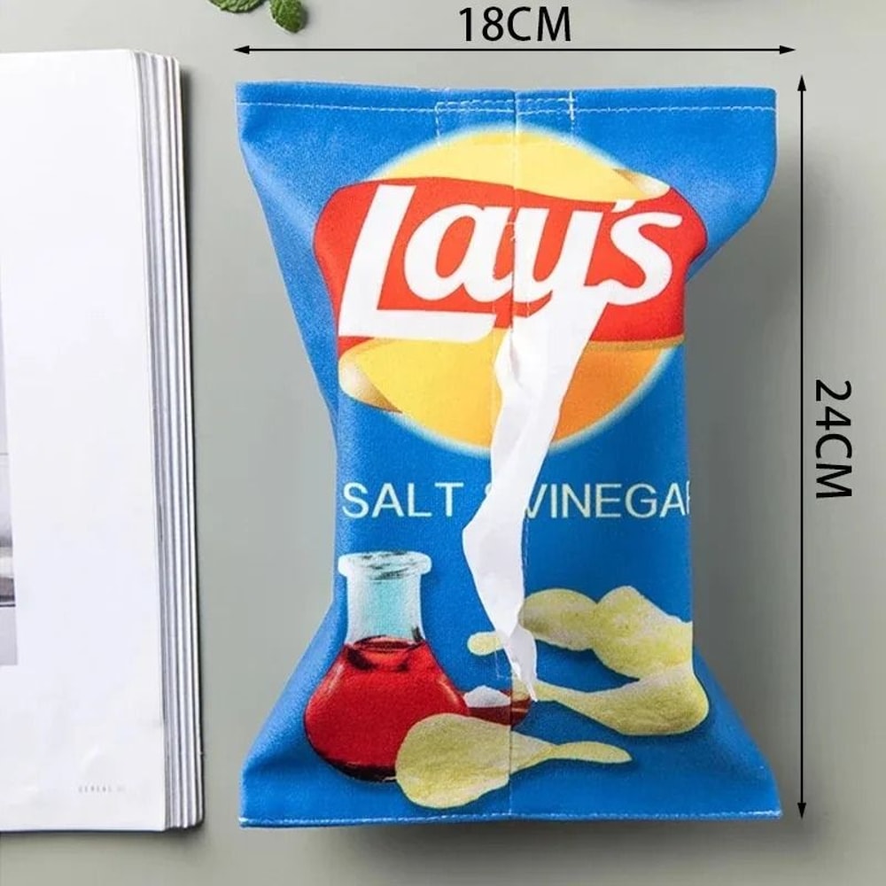 HighFidelity Potato Chip Textile Management System Novelty SoftShell Tissue Cover Automotive Napk 3