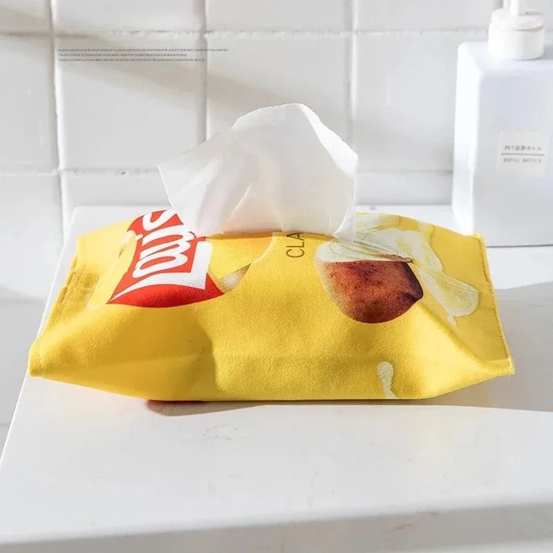 HighFidelity Potato Chip Textile Management System Novelty SoftShell Tissue Cover Automotive Napk 6
