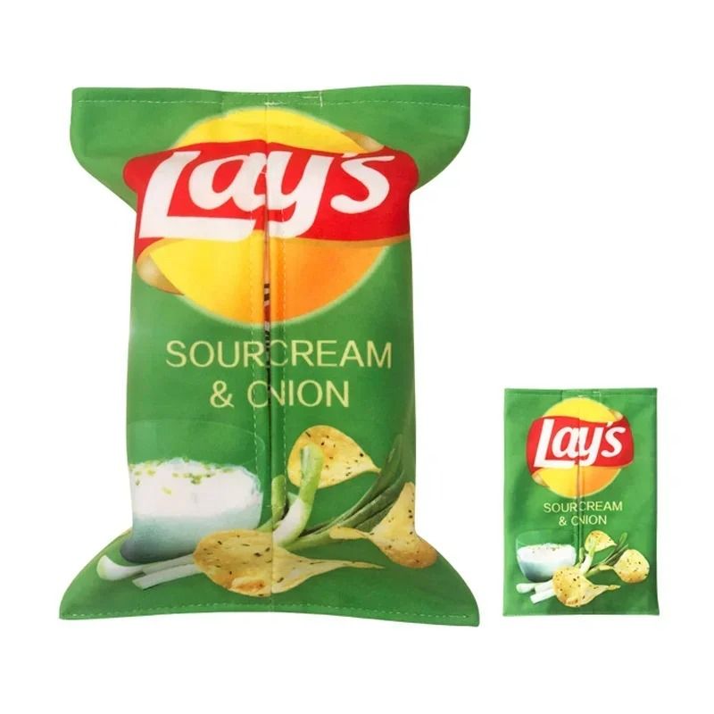 HighFidelity Potato Chip Textile Management System Novelty SoftShell Tissue Cover Automotive Napk 8