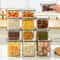 HighClarity Pantry Management System Rectangular Stackable Airtight Storage Container With Moistur 0