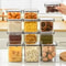 HighClarity Pantry Management System Rectangular Stackable Airtight Storage Container With Moistur 0