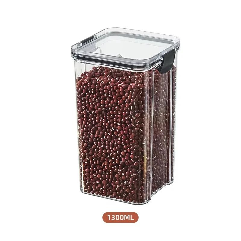 HighClarity Pantry Management System Rectangular Stackable Airtight Storage Container With Moistur 5