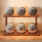 Architectural Tiered Management System 2Tier Natural Wood Countertop Organizer For Gourmet Spices 2