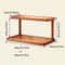 Architectural Tiered Management System 2Tier Natural Wood Countertop Organizer For Gourmet Spices 6