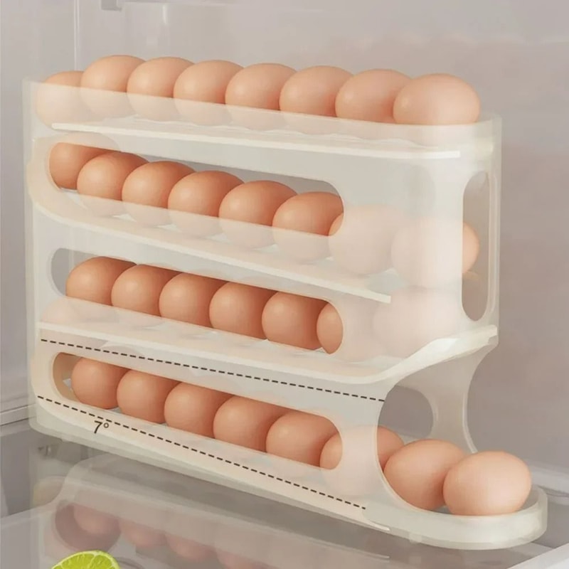 4Tier GravityFlow Egg Management System Automatic Rolling HighCapacity Storage Box For Refrigerato 2