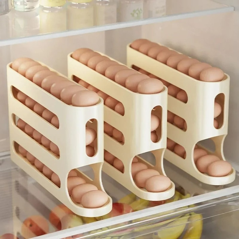 4Tier GravityFlow Egg Management System Automatic Rolling HighCapacity Storage Box For Refrigerato 5