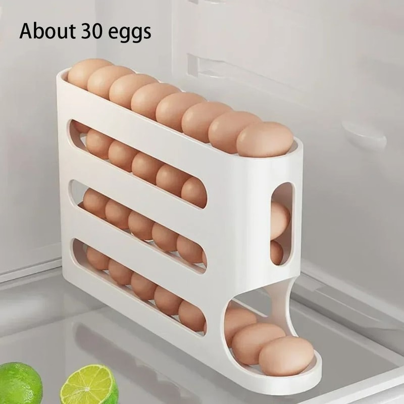 4Tier GravityFlow Egg Management System Automatic Rolling HighCapacity Storage Box For Refrigerato 7