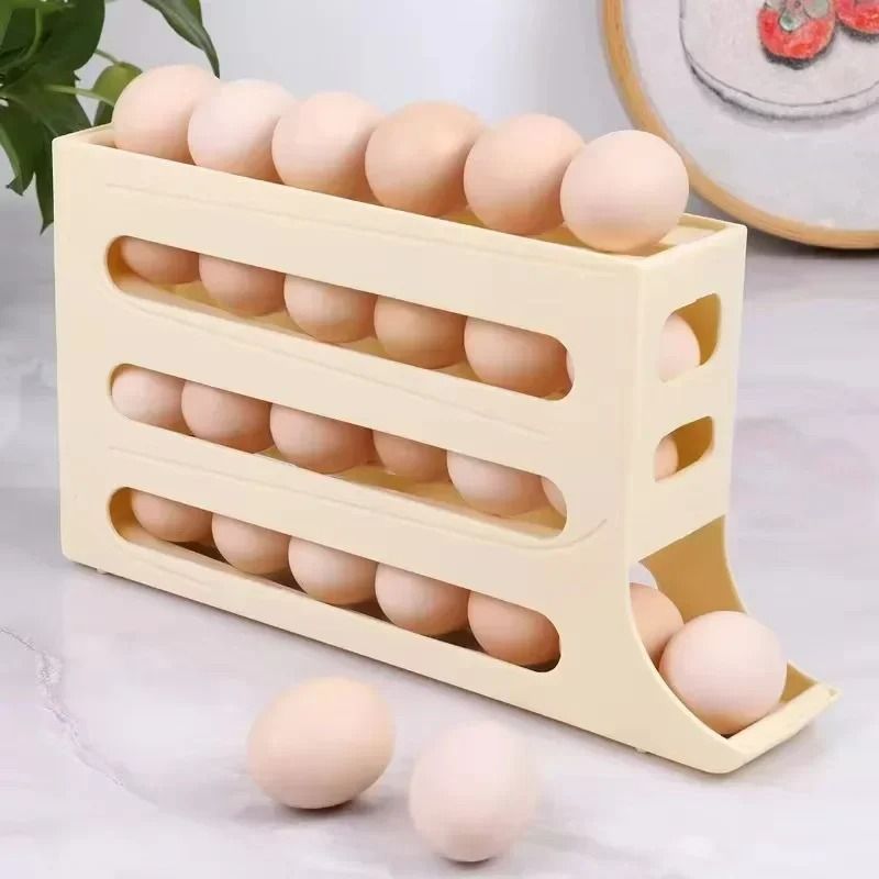 4 Tier GravityFlow Egg Management System Automatic Rolling HighCapacity Storage Box For Refrigerat 3