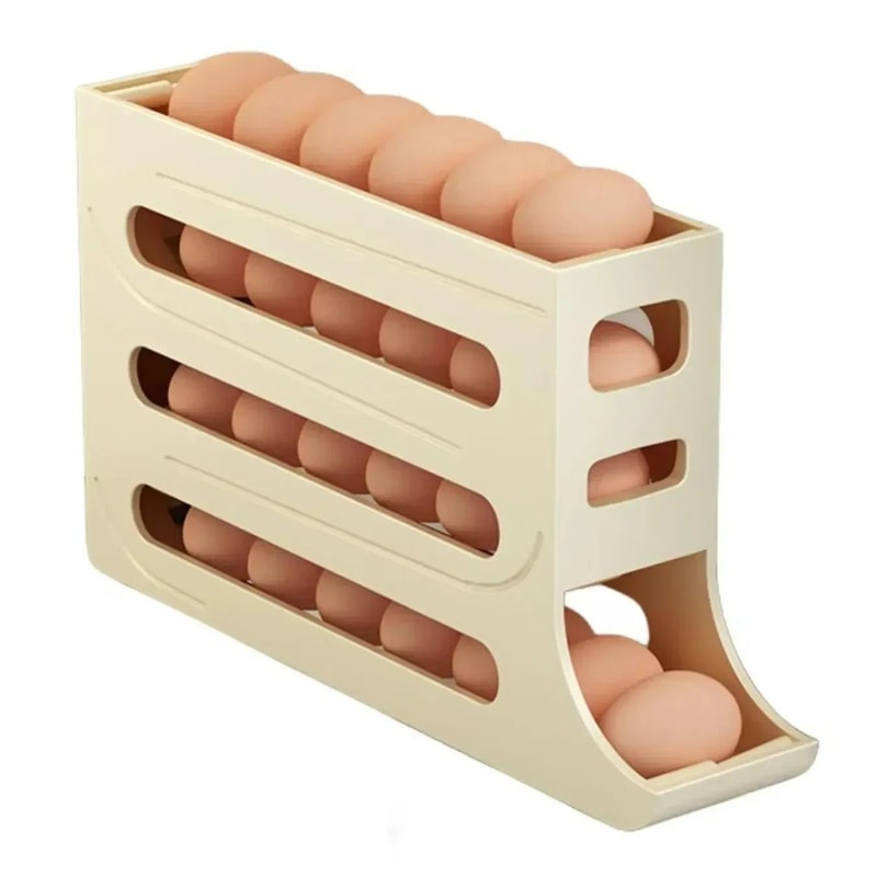 4 Tier GravityFlow Egg Management System Automatic Rolling HighCapacity Storage Box For Refrigerat 7