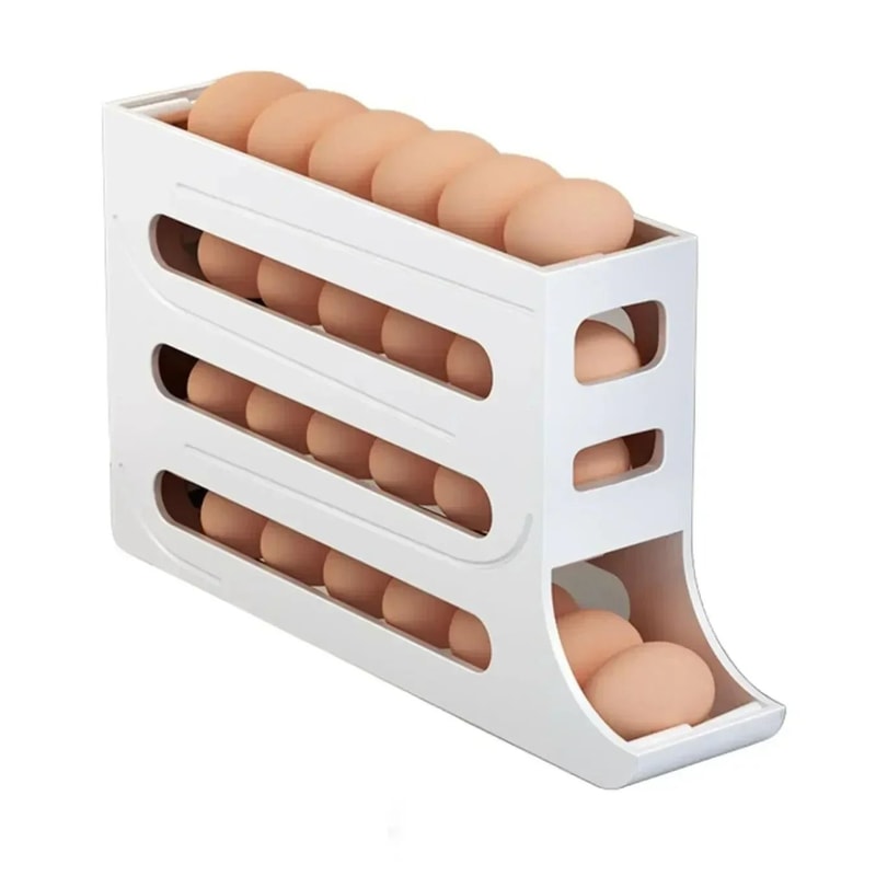 4 Tier GravityFlow Egg Management System Automatic Rolling HighCapacity Storage Box For Refrigerat 8