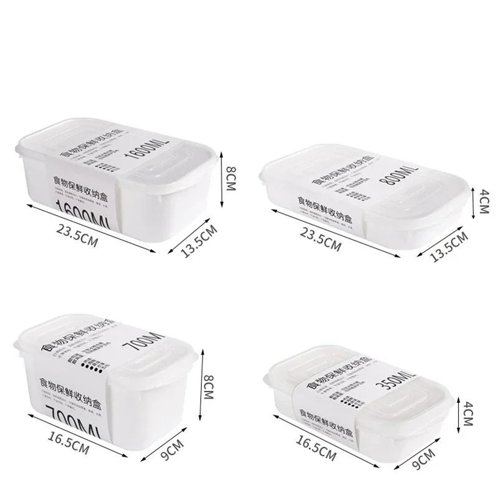 HighBarrier Pantry Management System Rectangular Airtight Freshness Containers For Refrigerator C 1