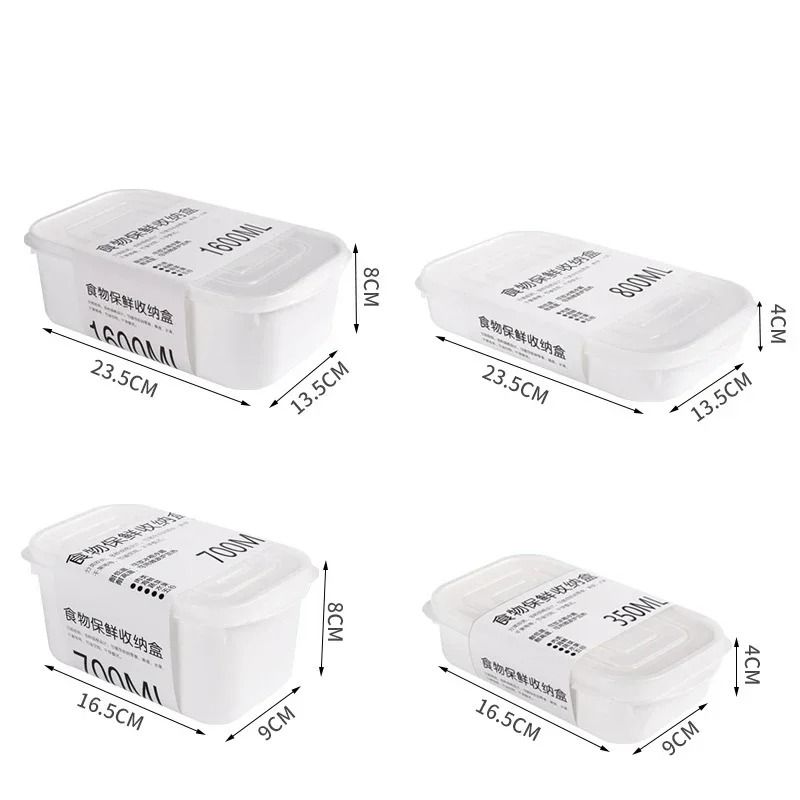 HighBarrier Pantry Management System Rectangular Airtight Freshness Containers For Refrigerator C 1