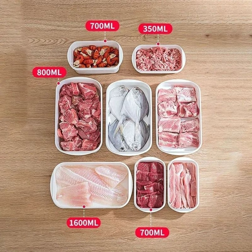 HighBarrier Pantry Management System Rectangular Airtight Freshness Containers For Refrigerator C 3