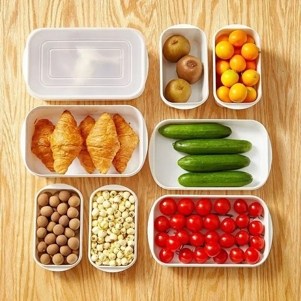 HighBarrier Pantry Management System Rectangular Airtight Freshness Containers For Refrigerator C 4
