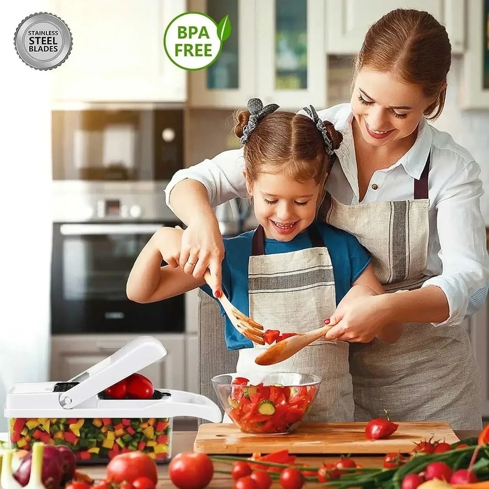 12in1 Culinary Processing System HighVelocity Vegetable Chopper Slicer And Precision Grater 5