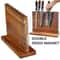 HighTorque Magnetic Knife Management System StrongMagnet Acacia Wood Culinary Storage Stand 3
