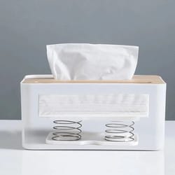 kinetic tissue management system – automatic spring-loaded lift bracket for constant-access dispensing
