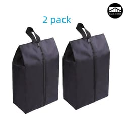 high-barrier nautical nylon shoe management system – 2-pack waterproof travel organizer with high-torque zipper closure
