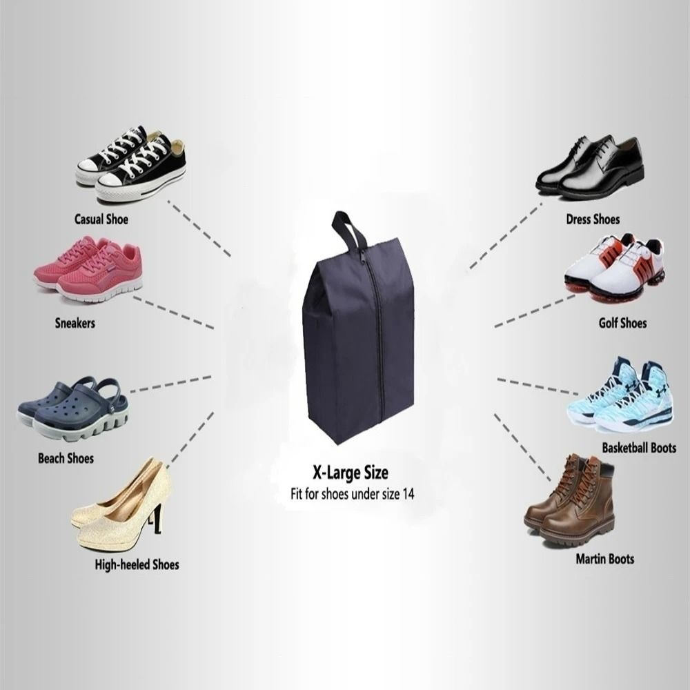 HighBarrier Nautical Nylon Shoe Management System 2Pack Waterproof Travel Organizer With HighTorqu 2