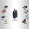 HighBarrier Nautical Nylon Shoe Management System 2Pack Waterproof Travel Organizer With HighTorqu 2