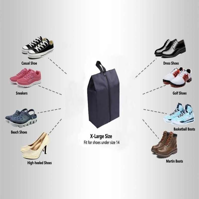 HighBarrier Nautical Nylon Shoe Management System 2Pack Waterproof Travel Organizer With HighTorqu 2