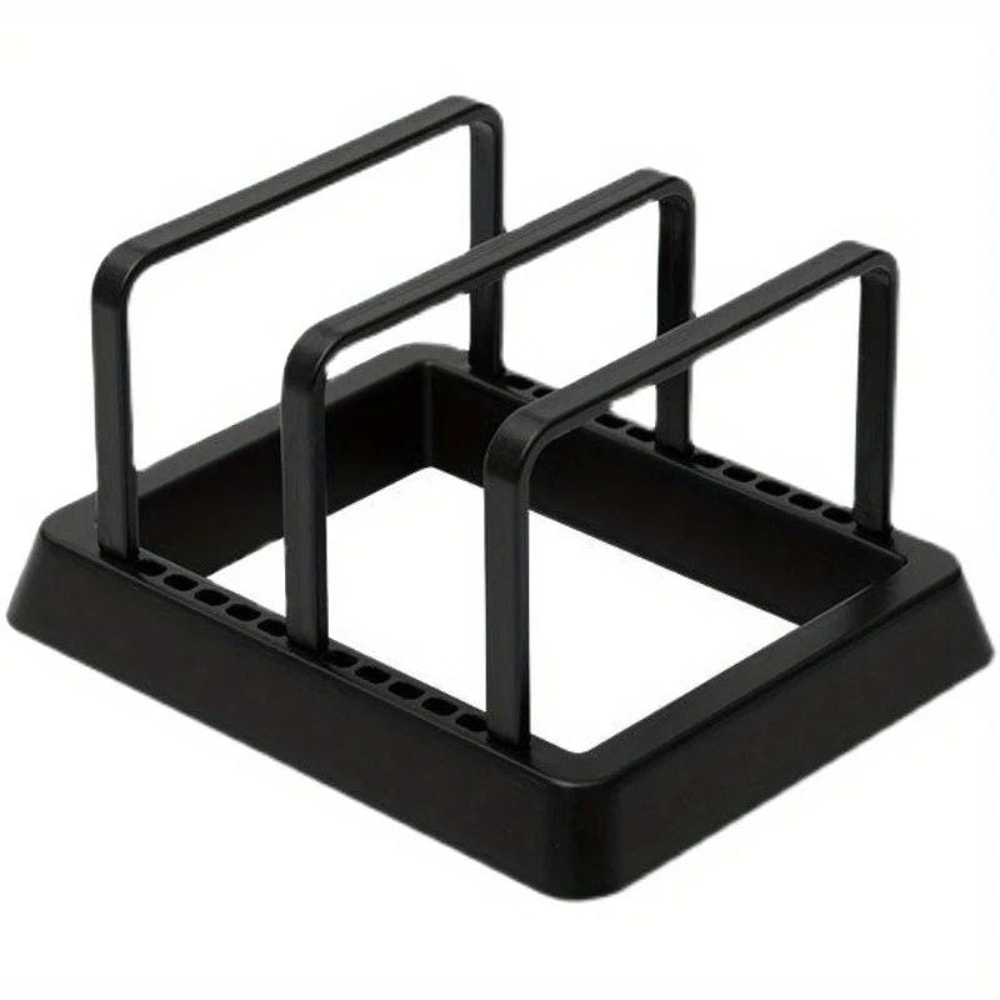 Architectural Countertop Management System Integrated Kitchen Utility Station For Knives Lids And 4