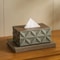 Ripple Minimalist Tissue Box With Solid Wooden Lid 8