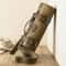 Oil Wax Canvas And Crazy Horse Leather Knife Roll Bag 5