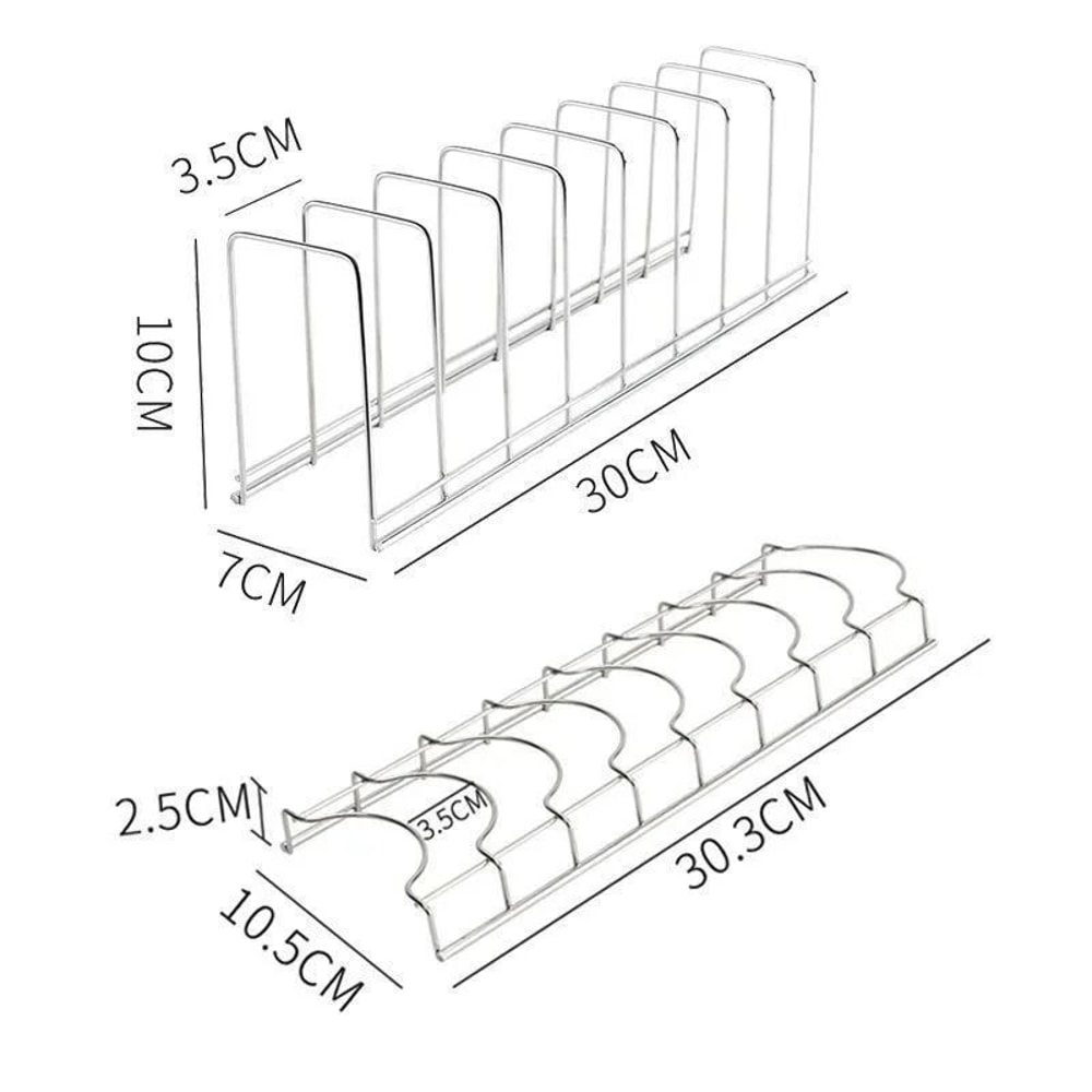 Stainless Steel Desktop Dish Drying And Storage Rack 5