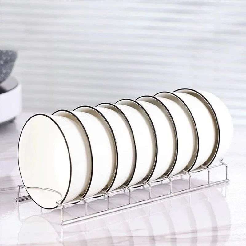 Stainless Steel Desktop Dish Drying And Storage Rack 6