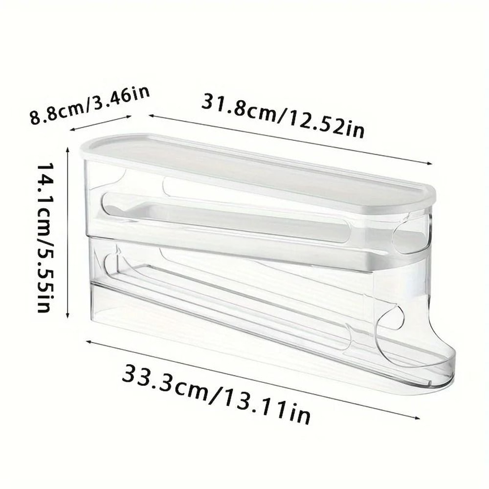 Double Layer Automatic Rolling Egg Storage Container 4