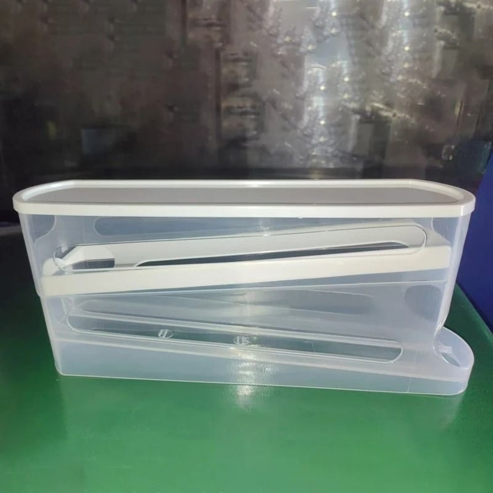 Double Layer Automatic Rolling Egg Storage Container 8