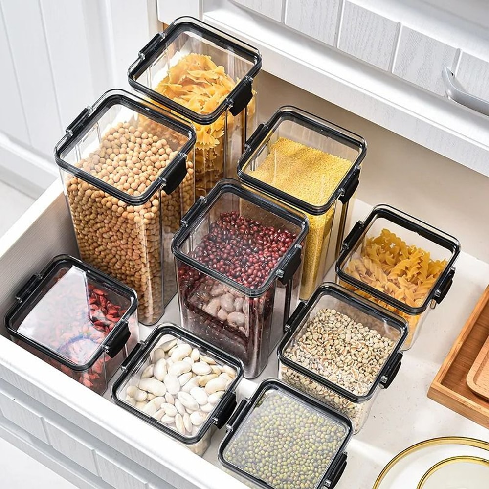 Airtight Modular Kitchen Storage Containers With EasyLock Lids 2