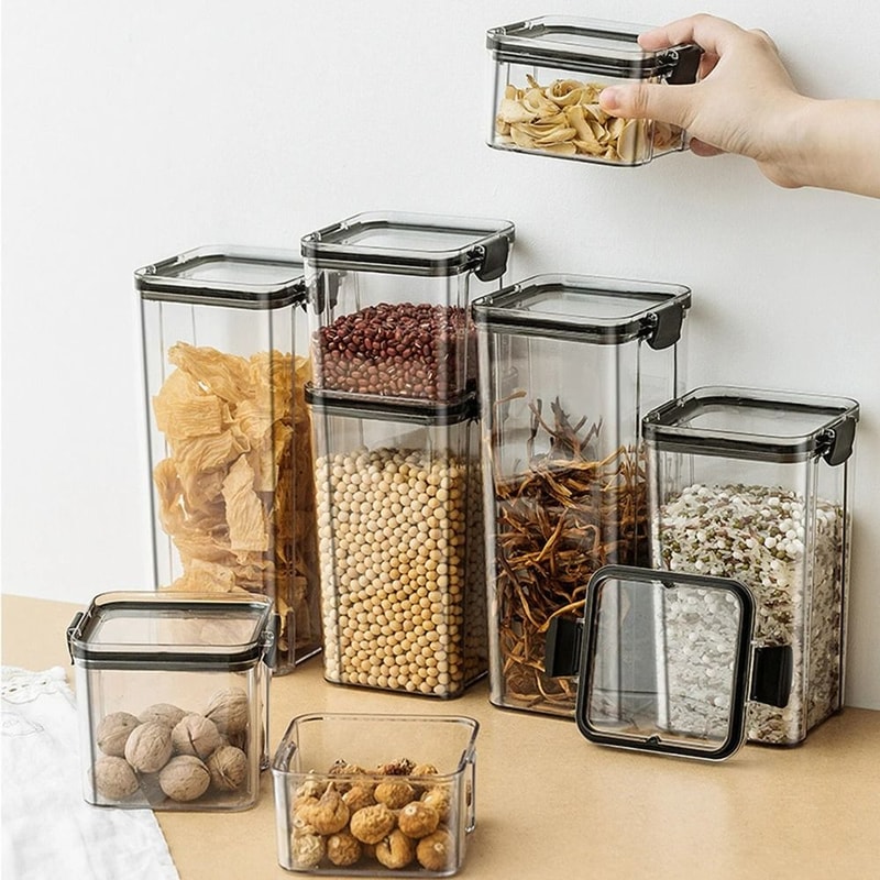 Airtight Modular Kitchen Storage Containers With EasyLock Lids 4