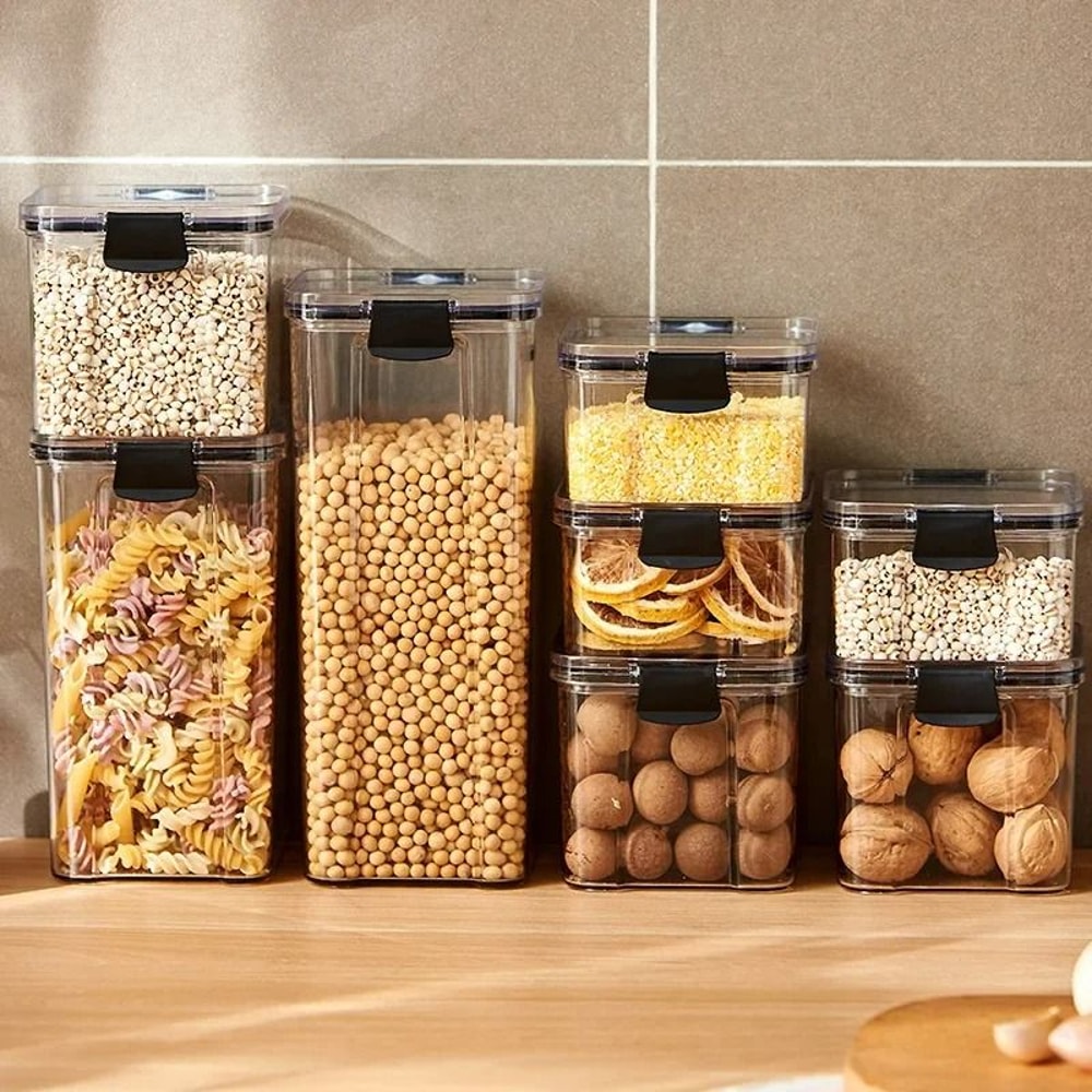 Airtight Modular Kitchen Storage Containers With EasyLock Lids 6