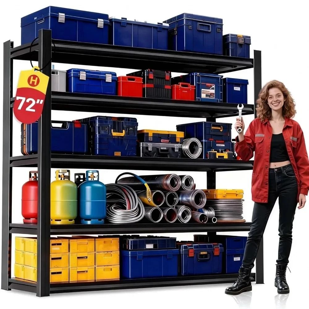 Heavy Duty 5Tier Industrial Garage Shelving Unit 0