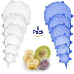 universal silicone stretch lid set for food preservation