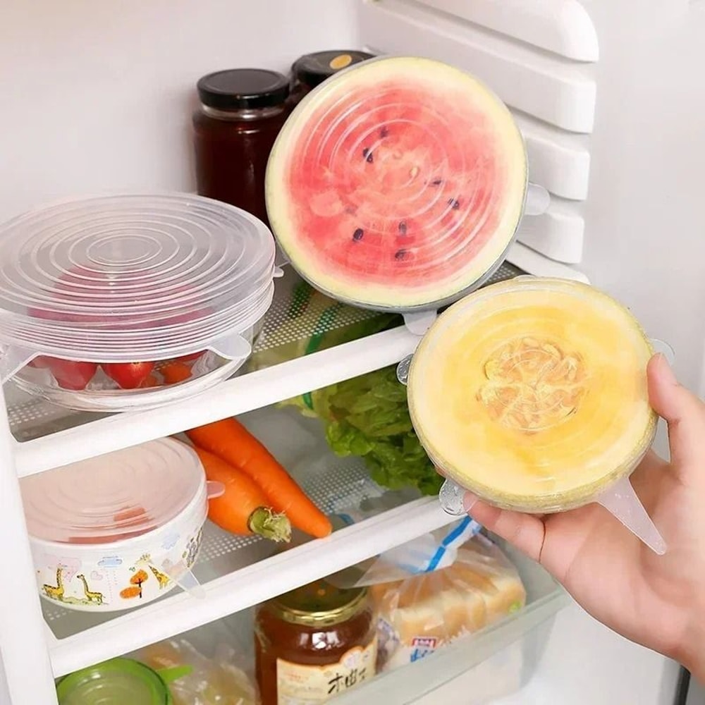 Universal Silicone Stretch Lid Set For Food Preservation 6