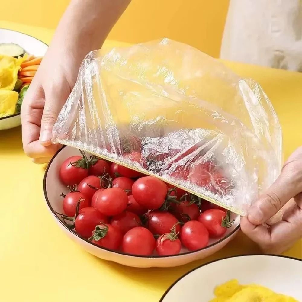 Universal Elastic Food Covers 100 Piece Disposable Set 0