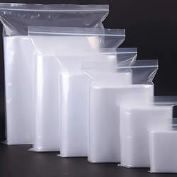 multi-purpose clear zipper lock storage bags - 100 piece set