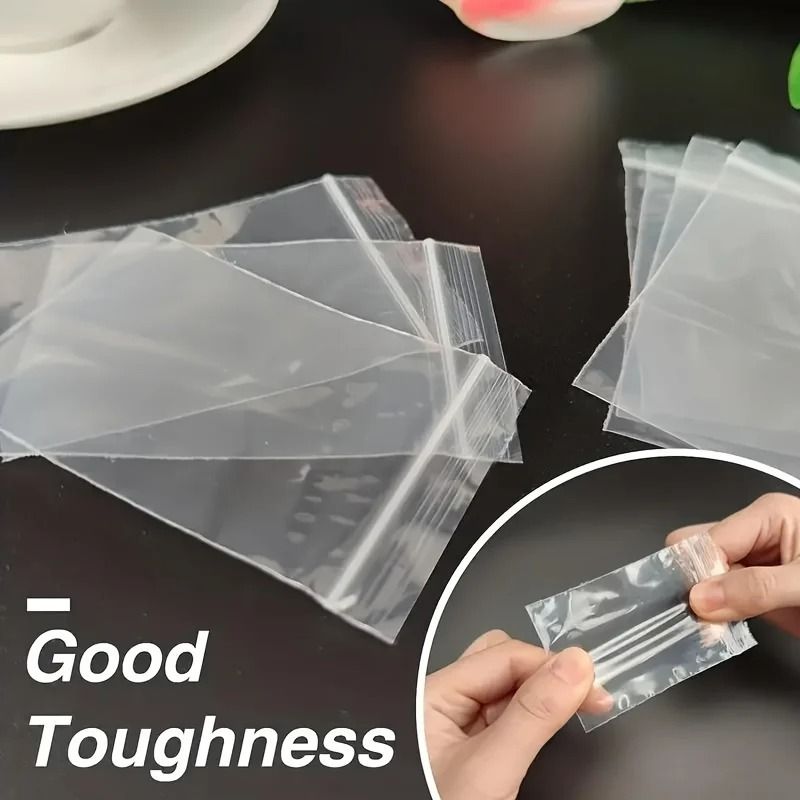MultiPurpose Clear Zipper Lock Storage Bags 100 Piece Set 1