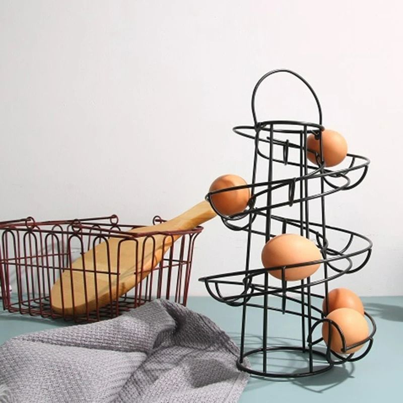 Spiral Desktop Egg Skelter And Dispenser Rack 1