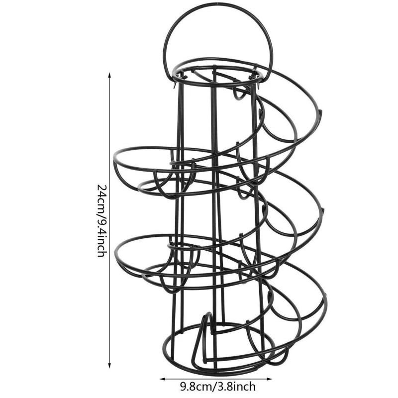 Spiral Desktop Egg Skelter And Dispenser Rack 5